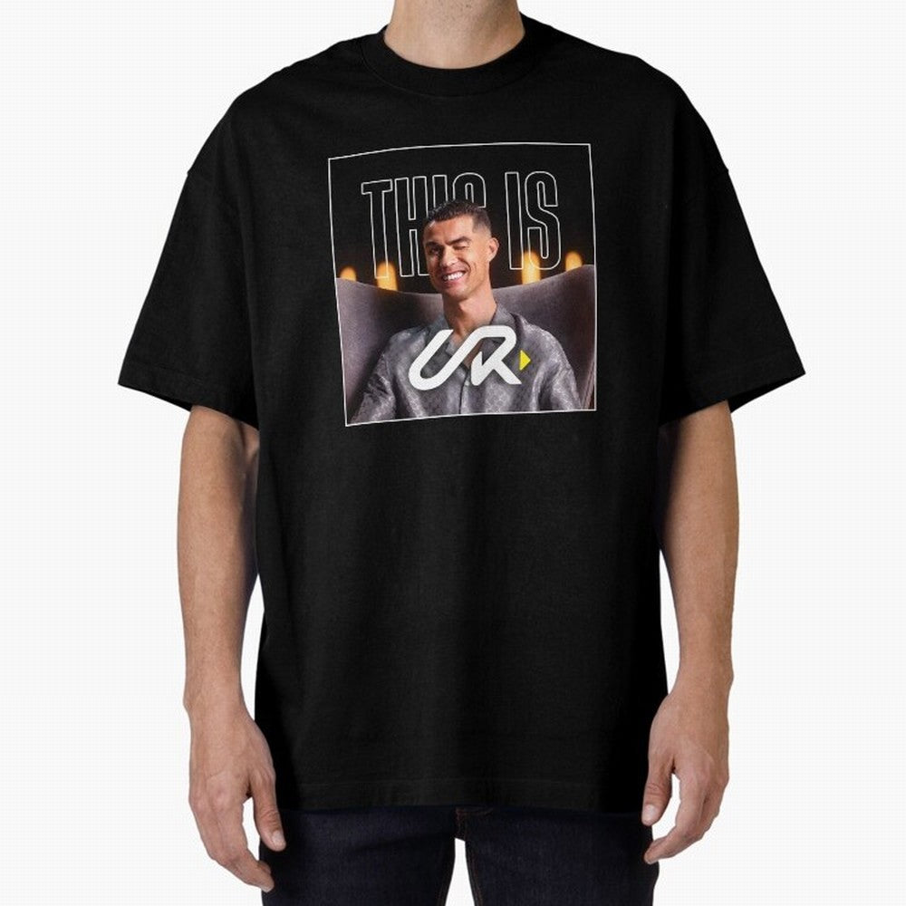 UR Cristiano Yt Oversized T-Shirt Fuel Global Football Passion for FIFA World Cup 2026 Group Stage, Centered on Neymar, Haaland and Cristiano Ronaldo, Brazil, Championship Spirit, Famous Goals, Roaring Crowds and International Football Unity; Great