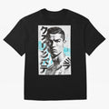 Cristiano Japanese Poster Oversized T-Shirt Celebrate Fan Favorites in Global Football Passion for FIFA World Cup 2026 Group Stage, Capturing Mbappe, Portugal, Spain and Germany, Football Festival Excitement, Trophy Ambitions, Country Rivalries and