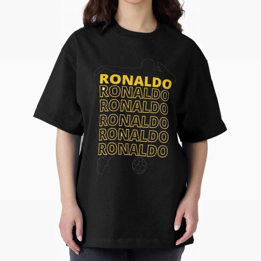 Ronaldo Oversized T-Shirt Celebrate the Road through Global Football Passion for FIFA World Cup 2026 Group Stage, Capturing Neymar, Haaland and Cristiano Ronaldo, England and Germany, Football History, Final Match Energy, Crowd Noise and Once in a
