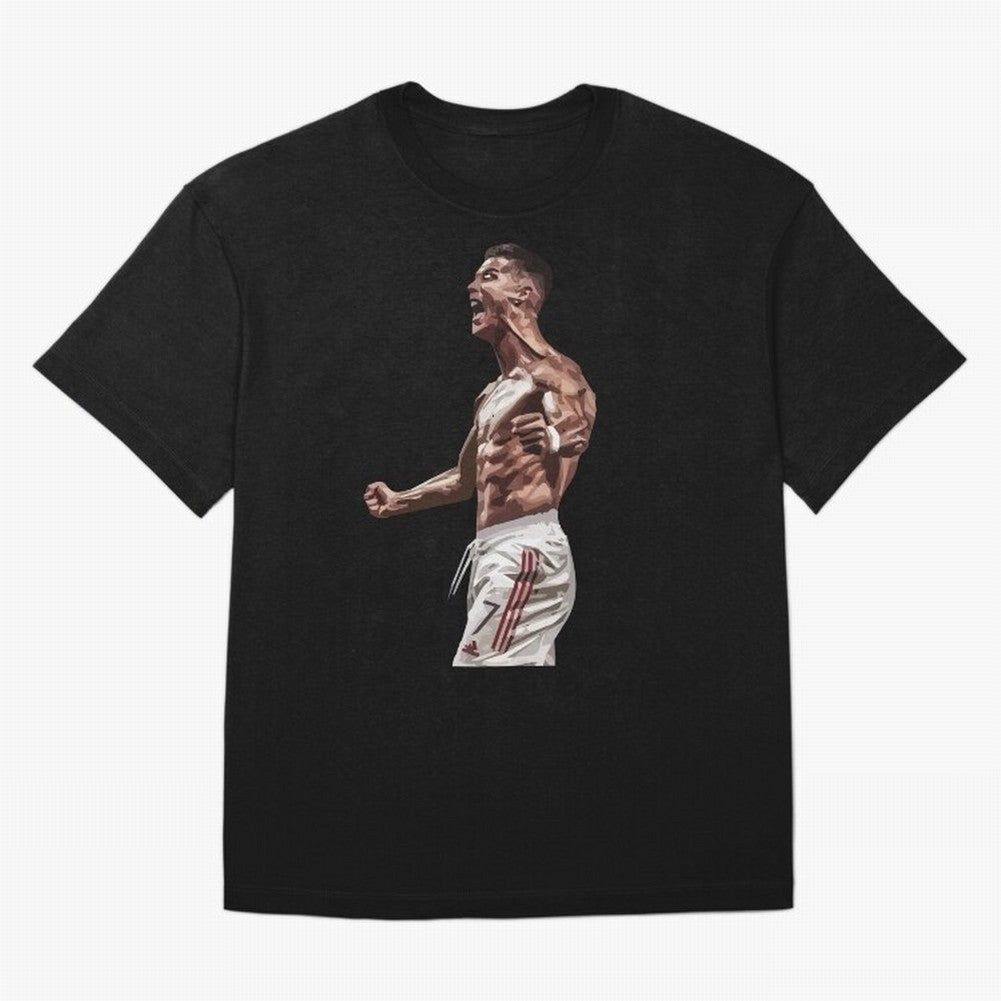 Cristiano Ronaldo - Celebration - CR7 - Manchester United Oversized T-Shirt Celebrate Match Day Hype around FIFA World Cup 2026 USA Canada Mexico, CR7 and Messi, England and Germany, Champion Mindset, Group Stage Buzz, Knockout Tension and