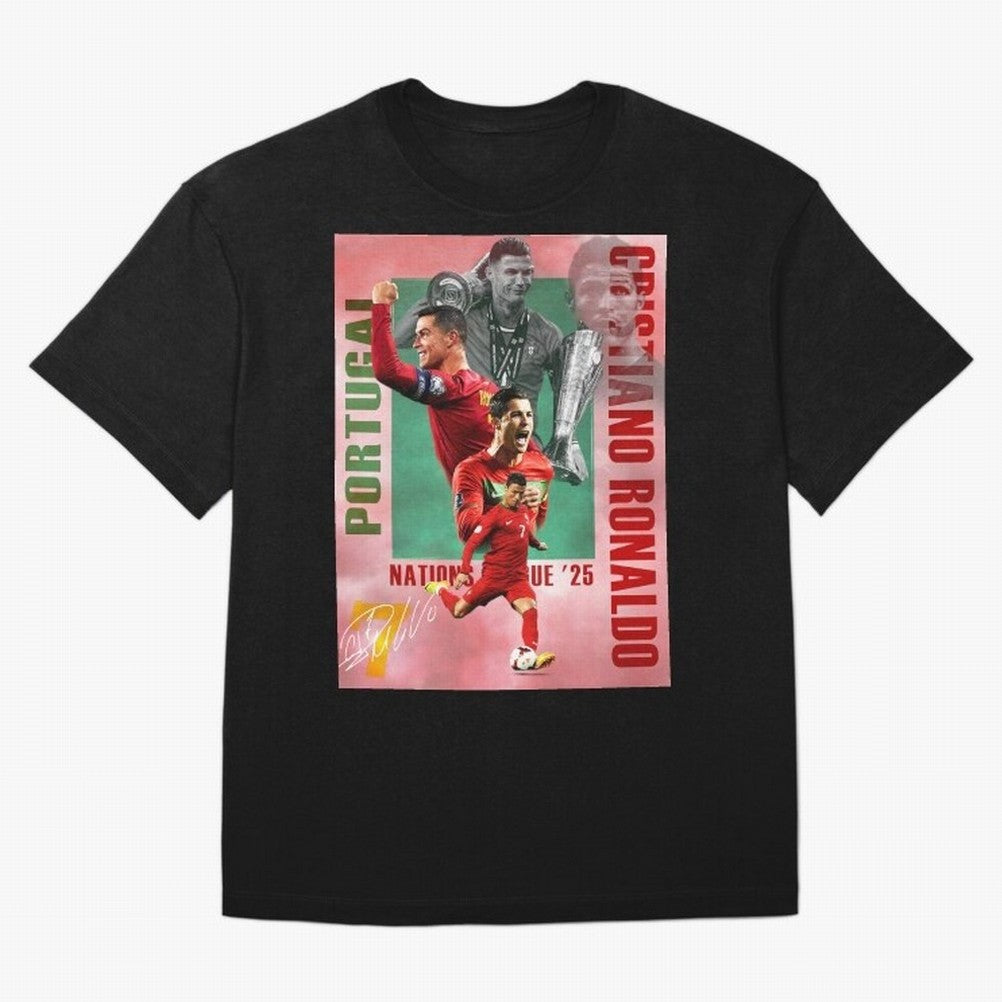 Cristiano Ronaldo Portugal Football Legend Oversized T-Shirt Celebrate the Road through FIFA World Cup 2026 USA Canada Mexico Made for Neymar, Argentina Energy, Goal Celebration Energy, Supporter Heritage, Football Icons and Worldwide Tournament