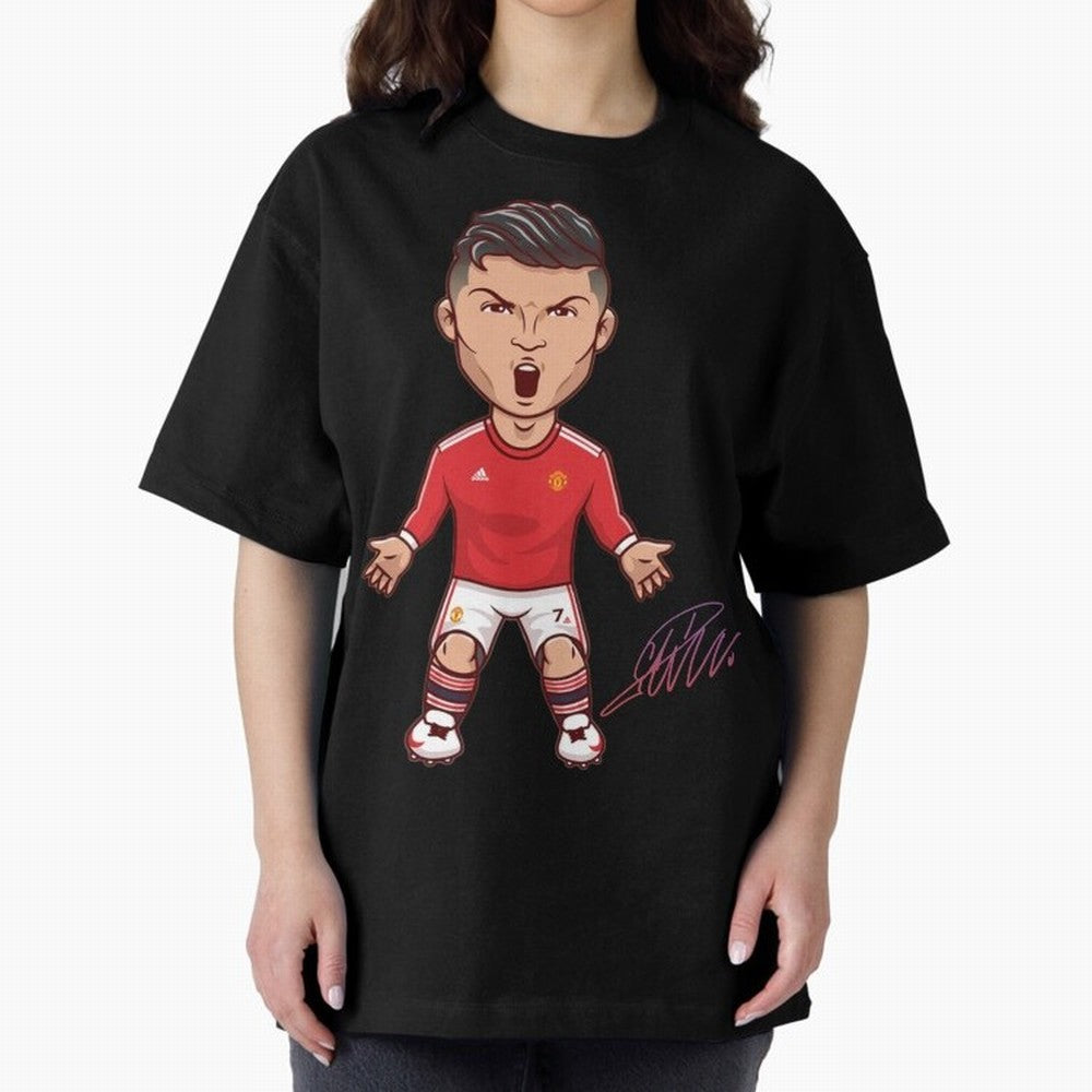 Cristiano Ronaldo CR7 Signature Oversized T-Shirt Support the Legends of FIFA World Cup 2026 USA Canada Mexico Built around Messi and Cristiano Ronaldo, France Energy, Soccer Culture, Superstar Moments, National Team Dreams and Competitive Fire;