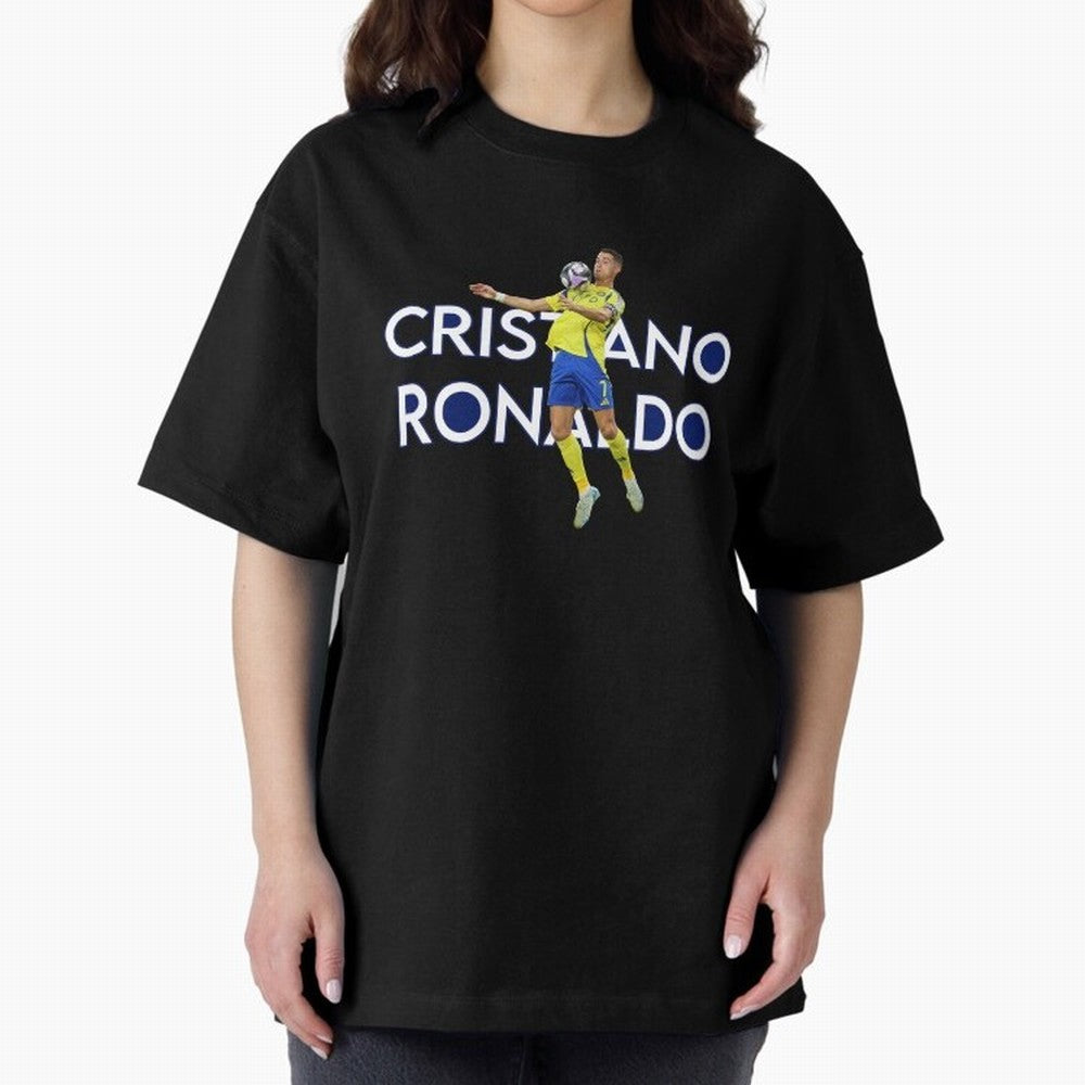Cristiano Ronaldo Oversized T-Shirt Bring Legendary Rivalry Energy to FIFA World Cup 2026 Spirit, Filled with France, Mbappe and Neymar, Championship Spirit, Famous Goals, Roaring Crowds and International Football Unity; Ideal for Fans Who Follow