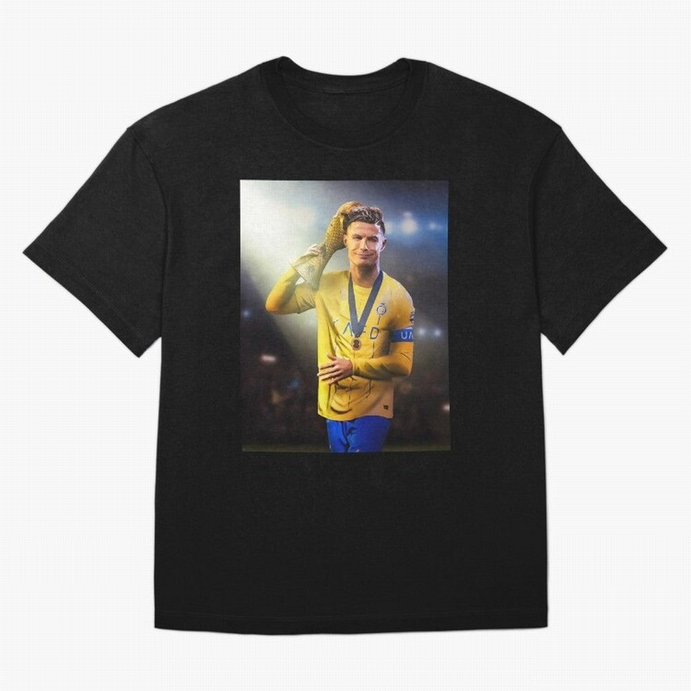 Cristiano Ronaldo Active( Oversized T-Shirt Feel the FIFA World Cup 2026 USA Canada Mexico Journey through Messi, CR7 and Mbappe Highlights, Portugal, Spain and Germany Pride, Soccer Culture, Superstar Moments, National Team Dreams and Competitive