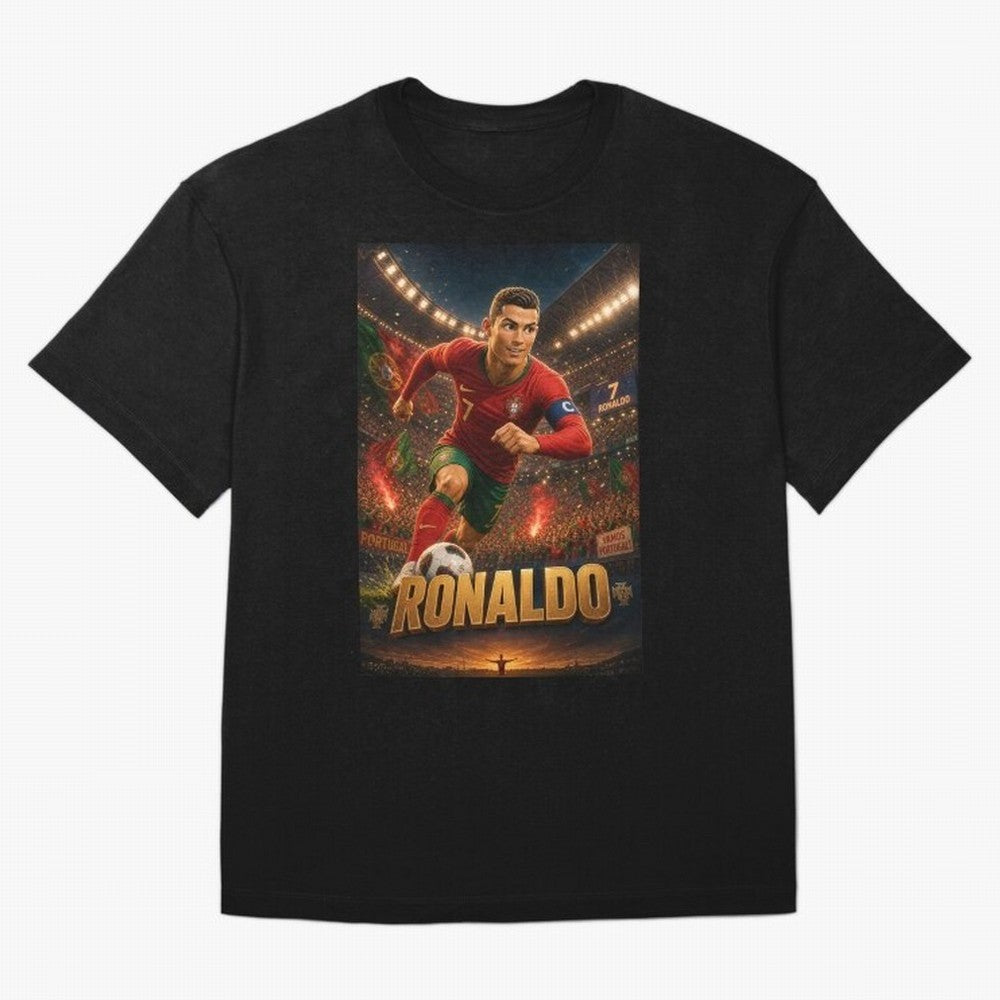 Ronaldo Oversized T-Shirt Embrace the FIFA World Cup 2026 USA Canada Mexico Journey through Haaland and Mbappe Highlights, England and Germany Pride, Fan Favorite Moments, National Team Passion, Big Match Drama and Soccer History; Ideal for