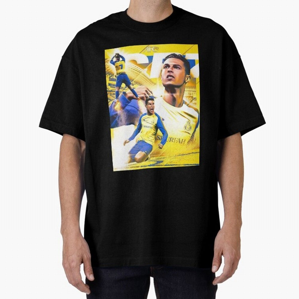 Cristiano Ronaldo Al-Nassr Football Club Oversized T-Shirt Discover Global Football Passion for FIFA World Cup 2026 Group Stage, Capturing Messi and Cristiano Ronaldo, Spain and Netherlands, Stadium Chants, National Pride, Trophy Dreams and