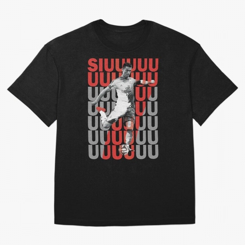 Siuuuuuu Cristiano Ronaldo Classic Oversized T-Shirt Remember Iconic Moments from Global Football Passion for FIFA World Cup 2026 Group Stage, Made for Mbappe and Neymar, England, France and Netherlands, Vintage Soccer Flavor, Modern Football