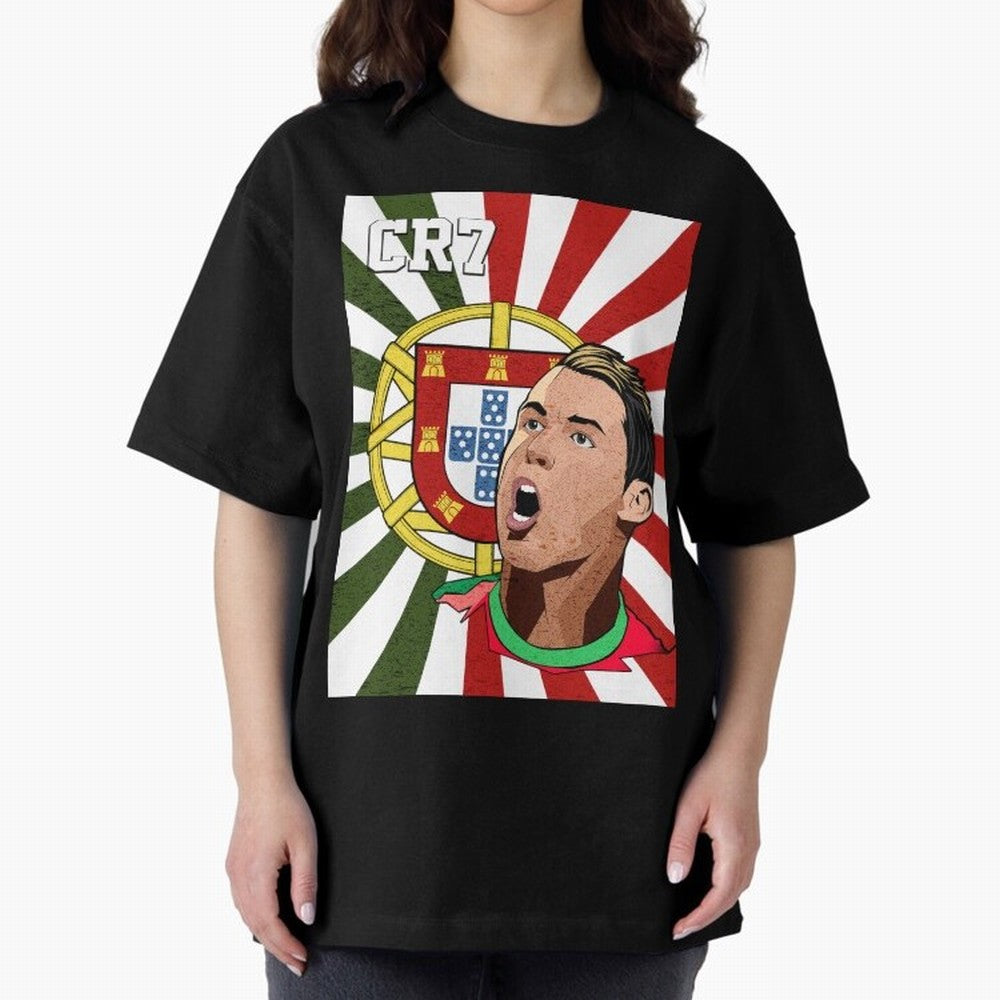 Cristiano Ronaldo 7 Oversized T-Shirt Make the Season About Match Day Hype around FIFA World Cup 2026 USA Canada Mexico, Haaland, Germany, Retro Football Energy, Iconic Rivalries, Trophy Chase Drama and Stadium Atmosphere; Perfect for Supporters