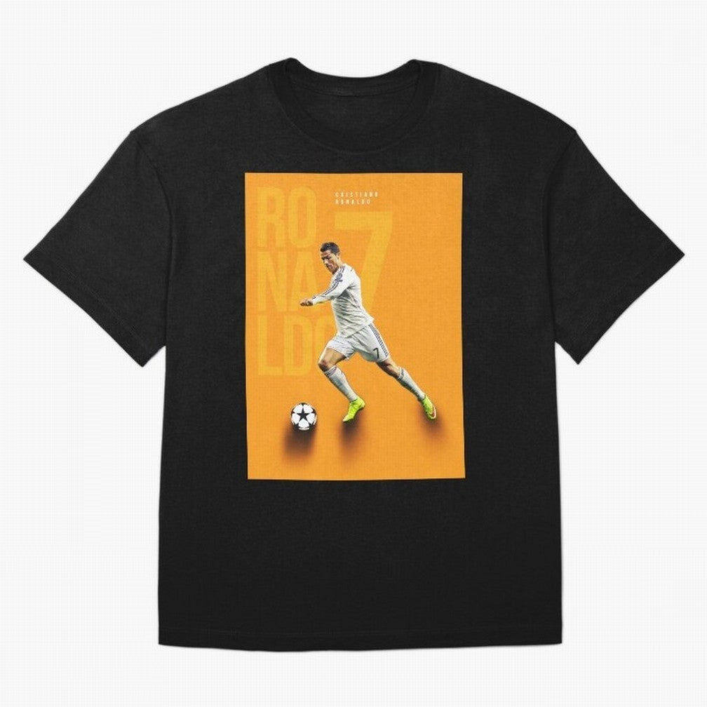 Cristiano Ronaldo 7 Oversized T-Shirt Honor the Beautiful Game during FIFA World Cup 2026 for Fans of Neymar and Brazil, Bringing Soccer Culture, Superstar Moments, National Team Dreams and Competitive Fire; Made for Collectors Who Enjoy Iconic