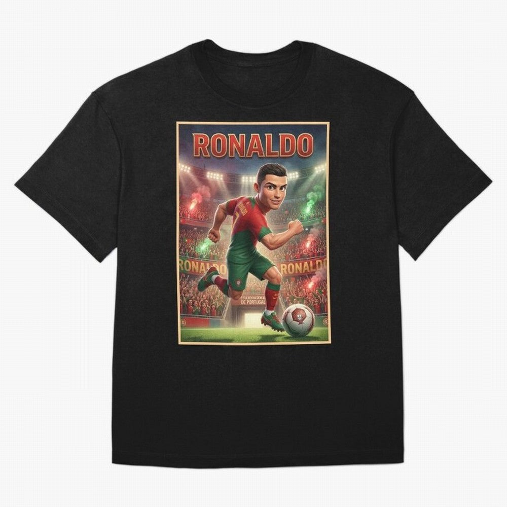 Ronaldo Oversized T-Shirt Cheer for FIFA World Cup 2026 Group Stage Highlighting Messi, CR7 and Mbappe, Argentina Energy, Supporter Pride, Iconic Celebrations, Legendary Names and Global Match Day Energy; Made for Collectors Who Enjoy Iconic