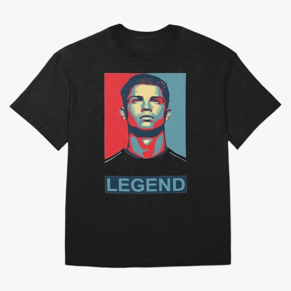 cristiano ronaldo legend Oversized T-Shirt Bring Champion Energy into FIFA World Cup 2026 for Fans of CR7 and Spain and Netherlands, Bringing Retro Football Energy, Iconic Rivalries, Trophy Chase Drama and Stadium Atmosphere; Great for Watch