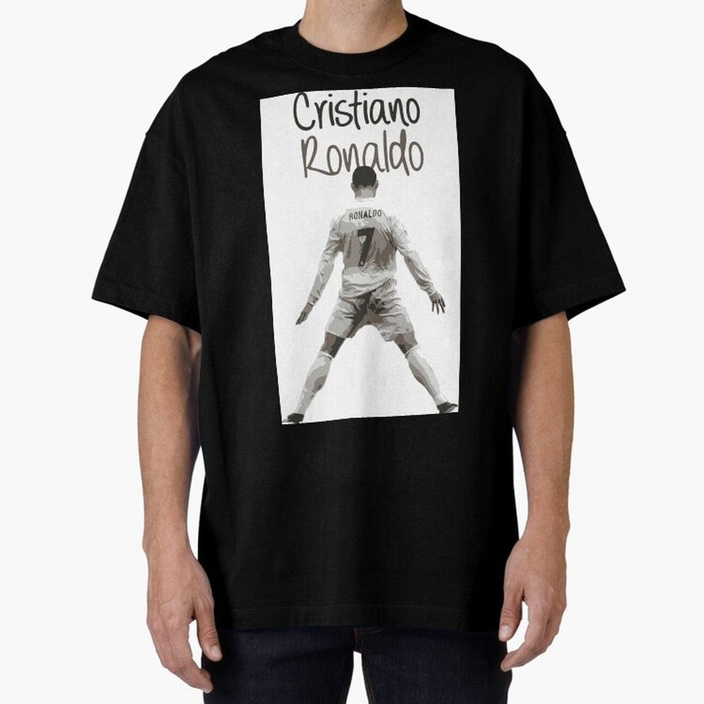 Cristiano Ronaldo Celebration Oversized T-Shirt Bring Home Match Day Hype around FIFA World Cup 2026, Messi, Neymar and Mbappe, Brazil, Portugal and Argentina, Goal Celebration Energy, Supporter Heritage, Football Icons and Worldwide Tournament