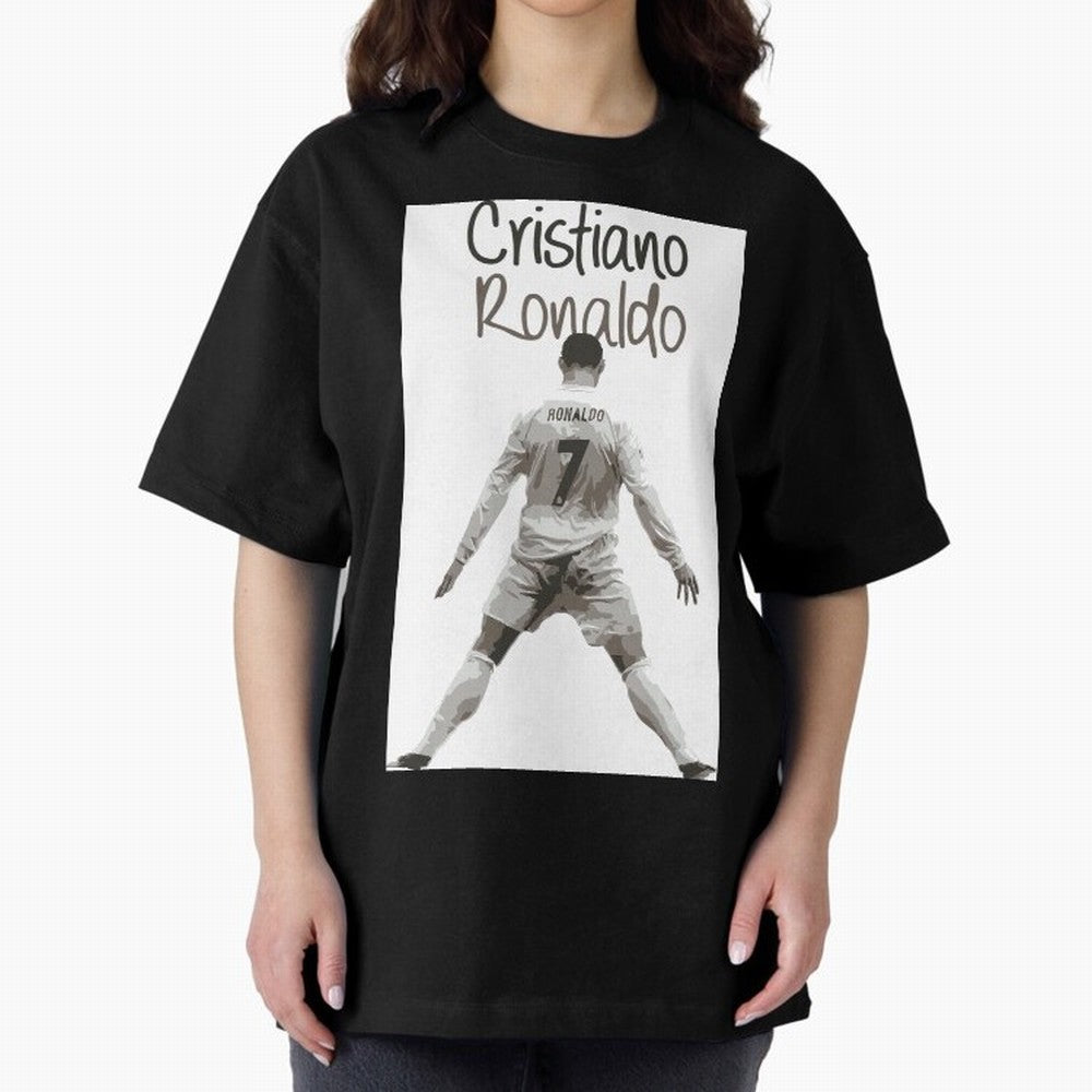 Cristiano Ronaldo Celebration Oversized T-Shirt Bring Home Match Day Hype around FIFA World Cup 2026, Messi, Neymar and Mbappe, Brazil, Portugal and Argentina, Goal Celebration Energy, Supporter Heritage, Football Icons and Worldwide Tournament