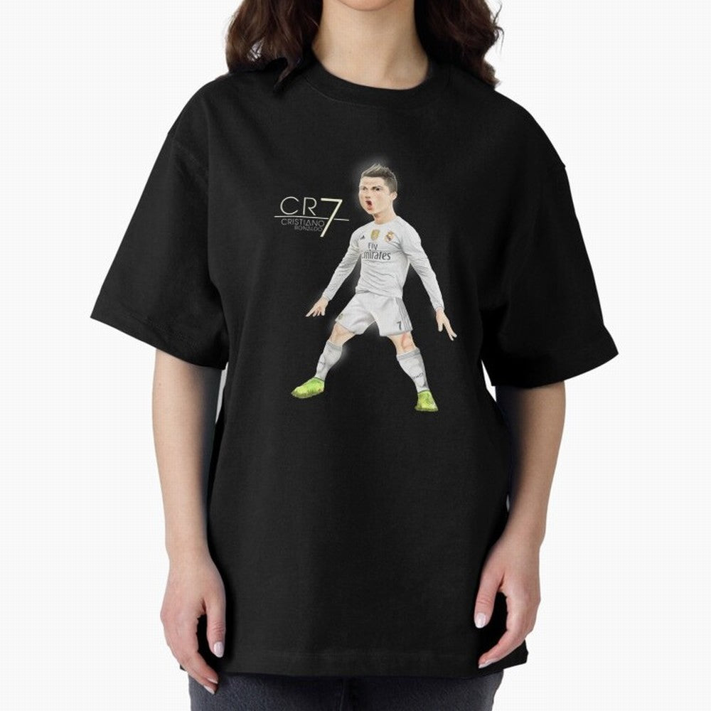 CR7 Oversized T-Shirt Make Memories around Global Football Passion for FIFA World Cup 2026 Group Stage, Featuring Haaland and Mbappe, Argentina, France and Brazil, Football History, Final Match Energy, Crowd Noise and Once in a Lifetime Moments;