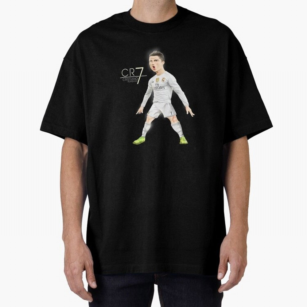 CR7 Oversized T-Shirt Make Memories around Global Football Passion for FIFA World Cup 2026 Group Stage, Featuring Haaland and Mbappe, Argentina, France and Brazil, Football History, Final Match Energy, Crowd Noise and Once in a Lifetime Moments;