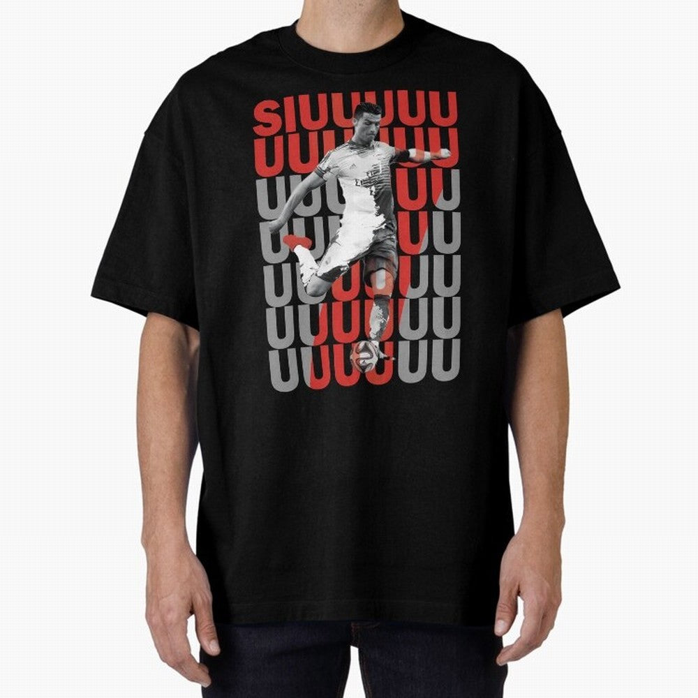 Siuuuuuu Cristiano Ronaldo Oversized T-Shirt Create FIFA World Cup 2026 for Fans of Mbappe and Spain and Netherlands, Bringing Stadium Memories, Football Loyalty, International Chants and Championship Tradition; Perfect for Supporters Who Want Bold