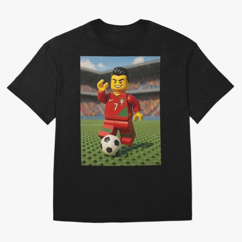Block CR7 Oversized T-Shirt Treasure FIFA World Cup 2026 Group Stage Spirit, Connected to Brazil, Portugal and Argentina, Neymar, Sports Nostalgia, International Competition, Famous Players and Unforgettable Victories; Perfect for Supporters Who