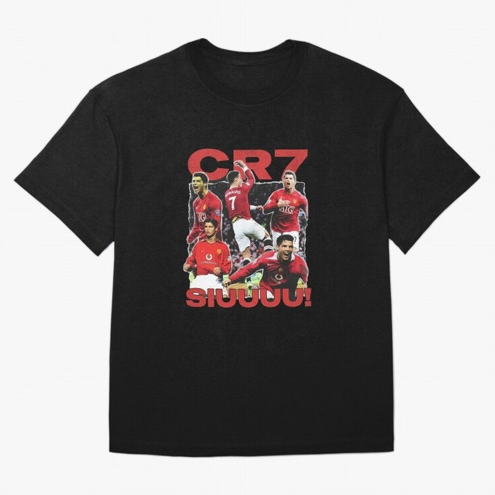 Retro Cristiano Ronaldo Manchester United Oversized T-Shirt Celebrate Fan Favorites in Global Football Passion for FIFA World Cup 2026, Celebrating Mbappe, England, France and Netherlands, Goal Celebration Energy, Supporter Heritage, Football Icons