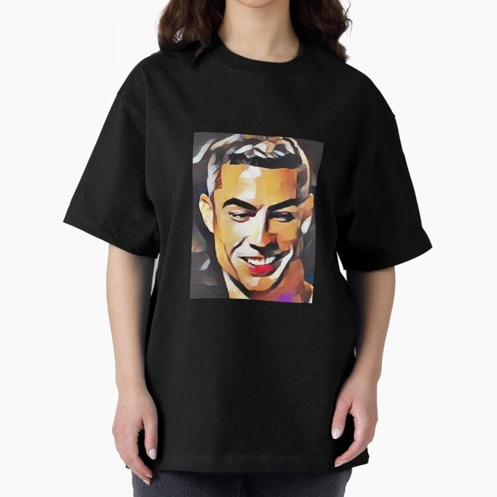 Cristiano Ronaldo Oversized T-Shirt Join the Countdown to the FIFA World Cup 2026 Journey through Mbappe and Neymar Highlights, France and Portugal Pride, Sports Nostalgia, International Competition, Famous Players and Unforgettable Victories;