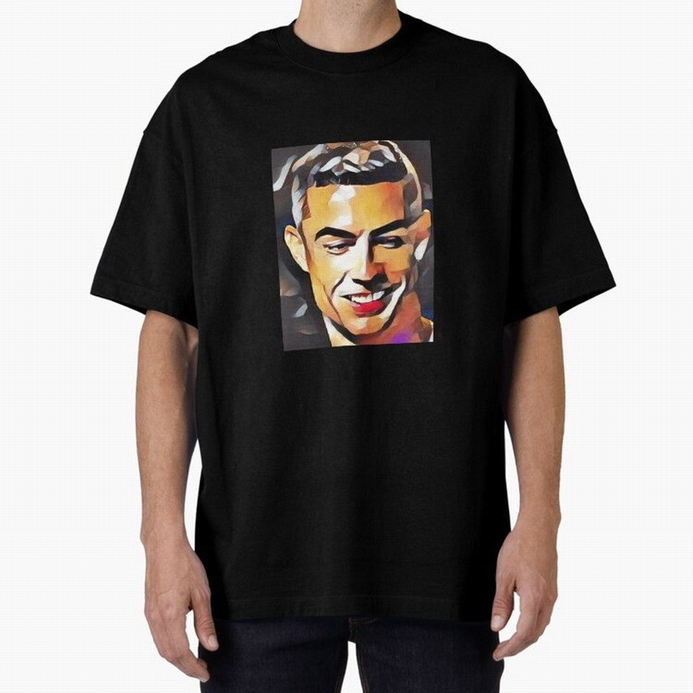 Cristiano Ronaldo Oversized T-Shirt Join the Countdown to the FIFA World Cup 2026 Journey through Mbappe and Neymar Highlights, France and Portugal Pride, Sports Nostalgia, International Competition, Famous Players and Unforgettable Victories;