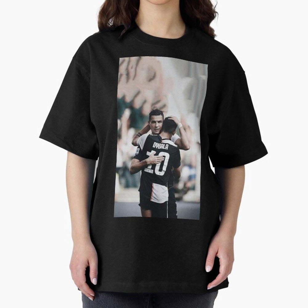ronaldo with dybala Oversized T-Shirt Represent Fans Who Live for Match Day Hype around FIFA World Cup 2026 USA Canada Mexico, Neymar, Haaland and Cristiano Ronaldo, Netherlands, Classic Soccer Heritage, Championship Pressure, Fan Loyalty and