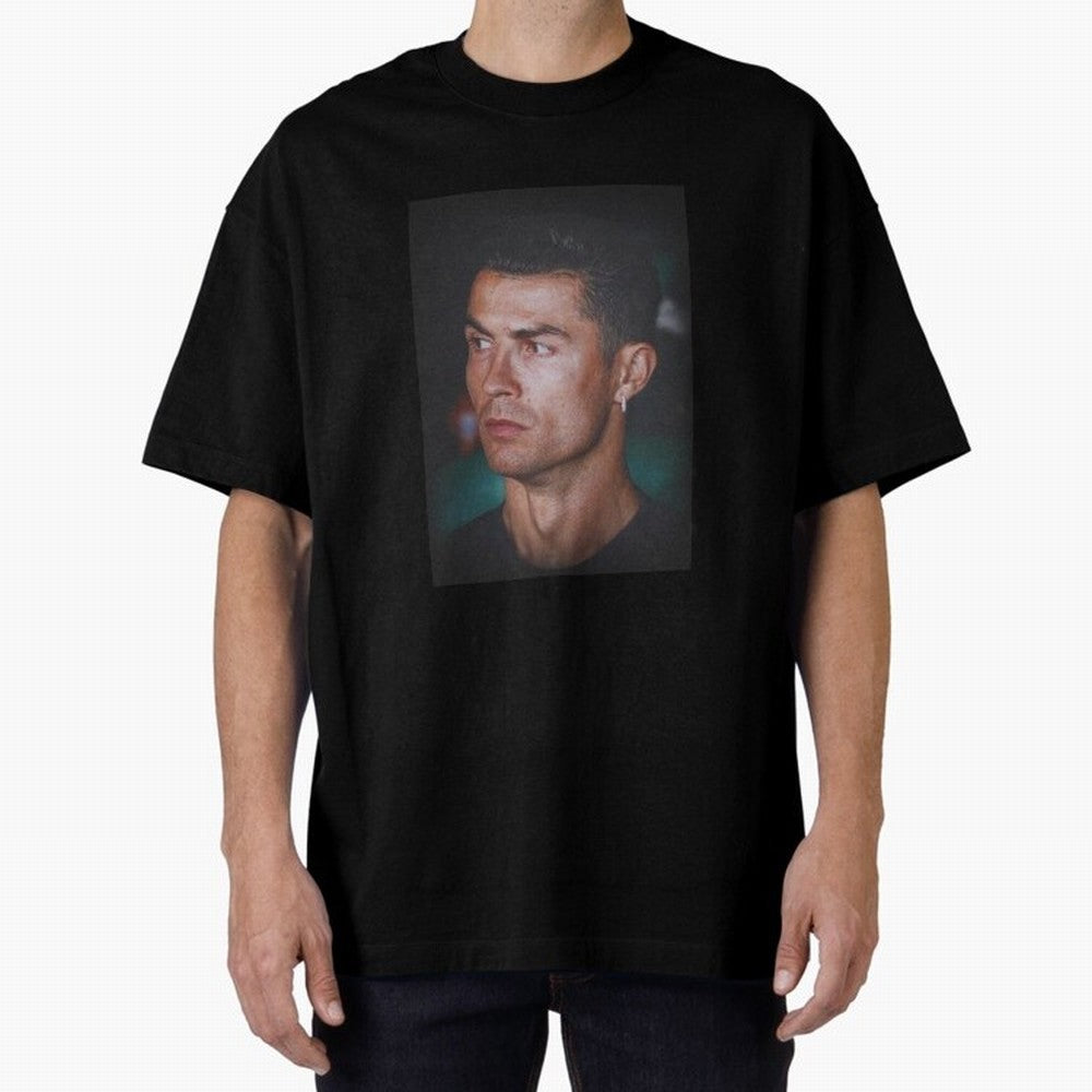 Cristiano Ronaldo Oversized T-Shirt Celebrate FIFA World Cup 2026 USA Canada Mexico Capturing CR7 and Messi, France and Portugal Energy, Stadium Chants, National Pride, Trophy Dreams and Unforgettable Football Memories; Built for Supporters Chasing