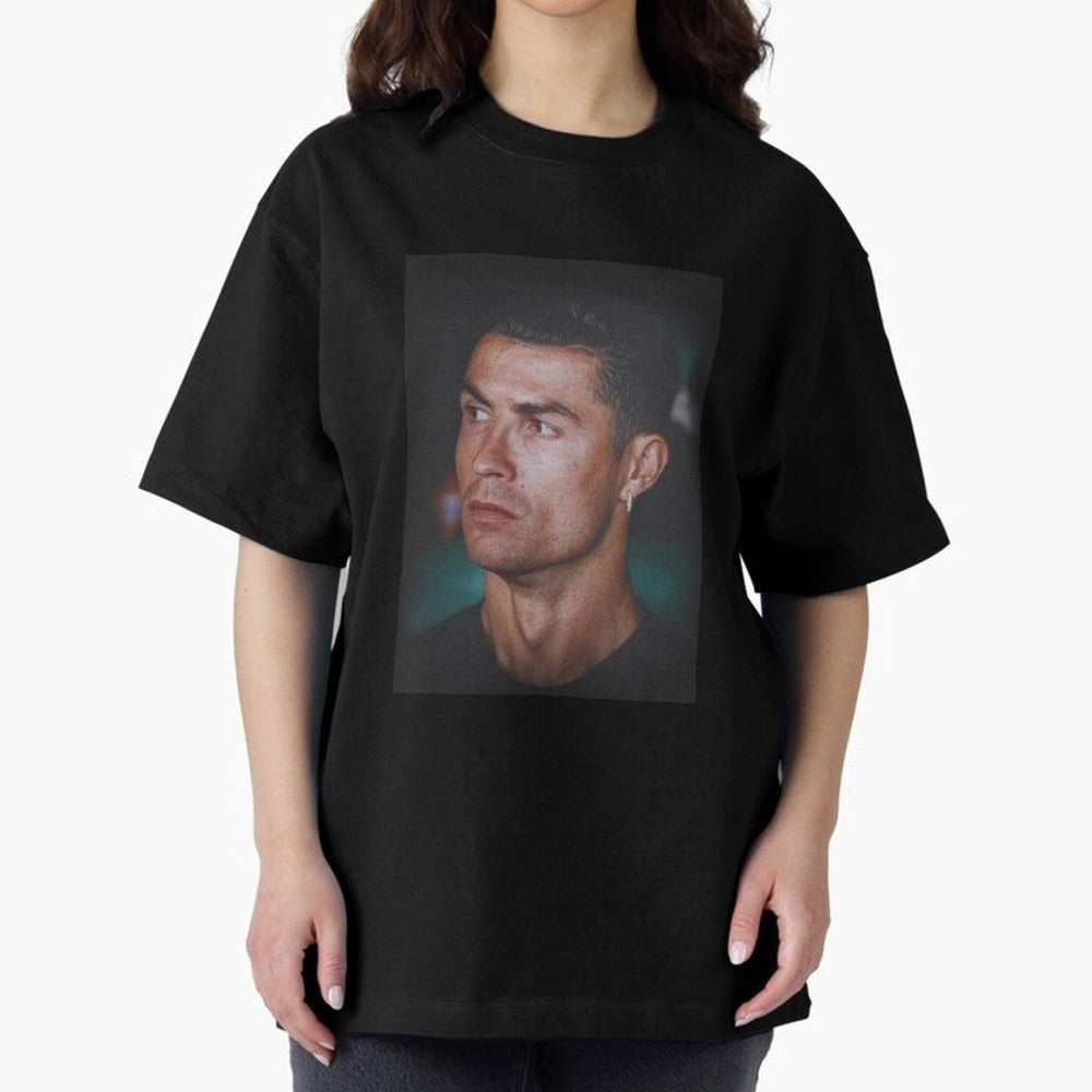 Cristiano Ronaldo Oversized T-Shirt Celebrate FIFA World Cup 2026 USA Canada Mexico Capturing CR7 and Messi, France and Portugal Energy, Stadium Chants, National Pride, Trophy Dreams and Unforgettable Football Memories; Built for Supporters Chasing