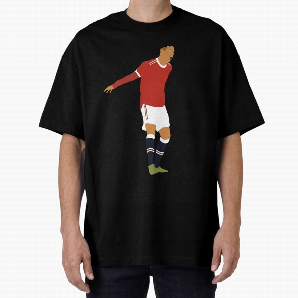 Cristiano Ronaldo Manchester United Oversized T-Shirt Support FIFA World Cup 2026 USA Canada Mexico Capturing Mbappe, Brazil Energy, Football Festival Excitement, Trophy Ambitions, Country Rivalries and Star Player Buzz; Created for Match Day