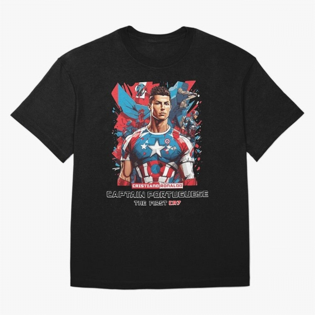 Cristiano Ronaldo Captain Portuguese Oversized T-Shirt Stand Out with Spirit from the FIFA World Cup 2026 Journey through Neymar, Haaland and Cristiano Ronaldo Highlights, England Pride, Football Passion, Legendary Performances, Festival Vibes and