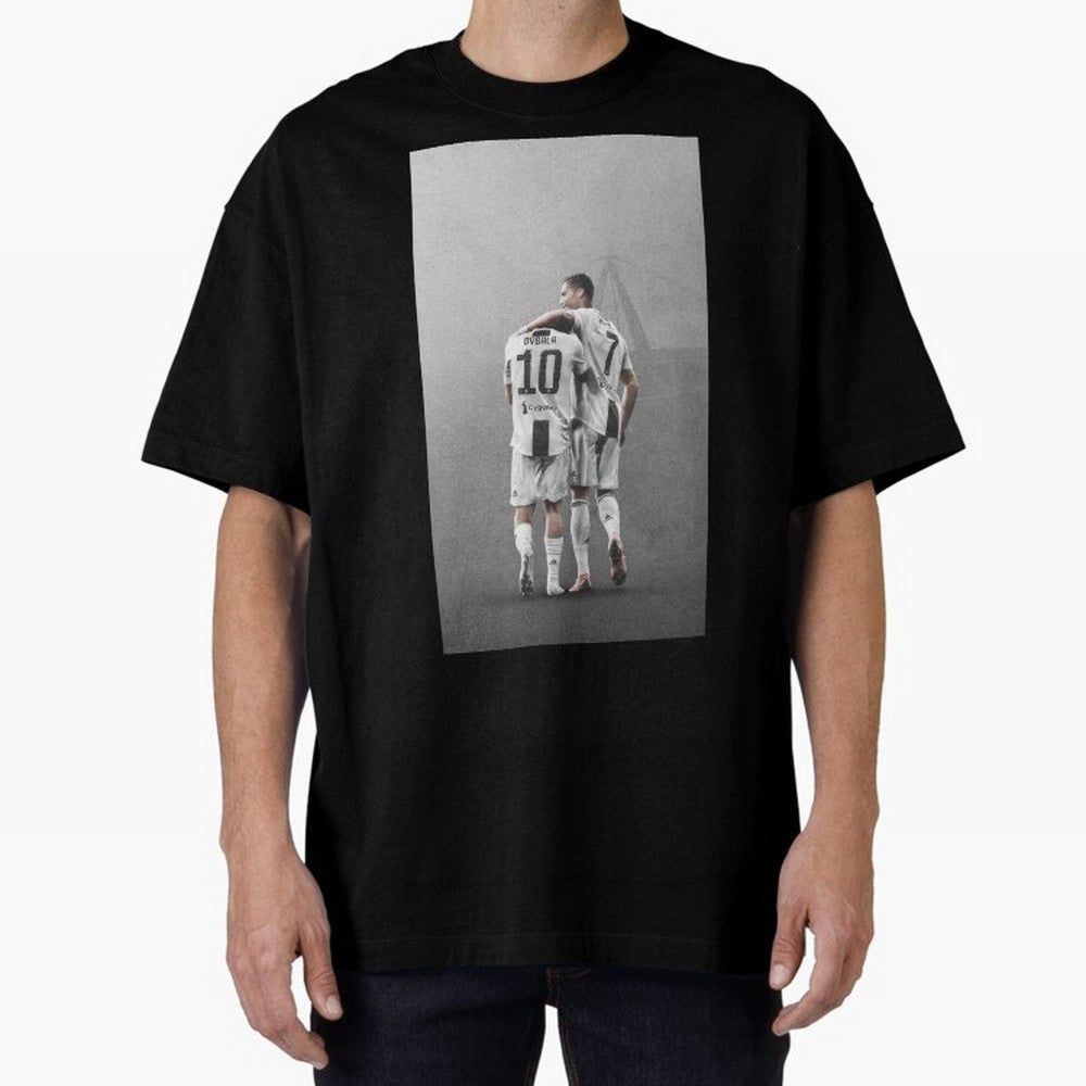ronaldo with paulo dybala Oversized T-Shirt Represent FIFA World Cup 2026 Group Stage Filled with Mbappe, Germany Energy, Match Day Excitement, Supporter Culture, Golden Goals and Global Football Passion; Built for Supporters Chasing Trophy Dreams,