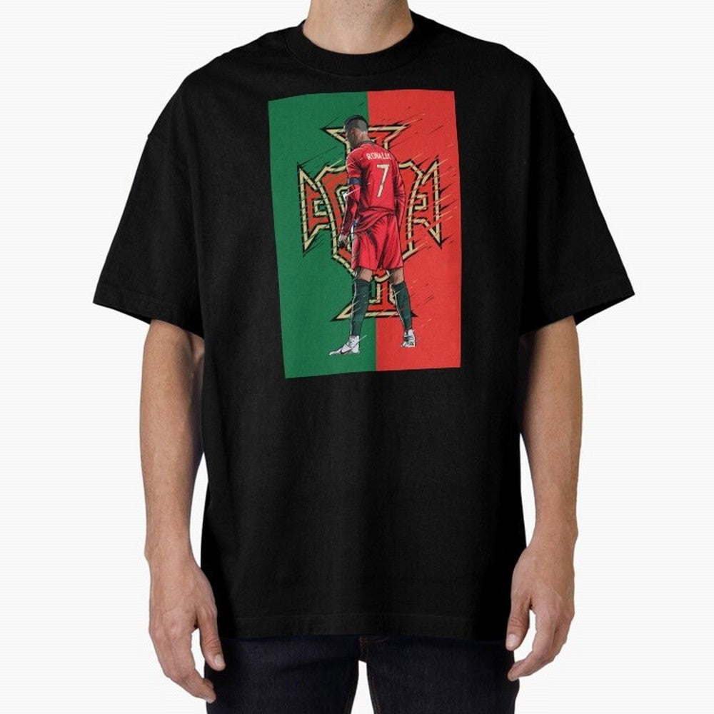 CR7 Portugal Oversized T-Shirt Show Passion for the Stars of the FIFA World Cup 2026 Journey through Messi Highlights, Argentina Pride, Match Day Excitement, Supporter Culture, Golden Goals and Global Football Passion; Perfect for People Who Love
