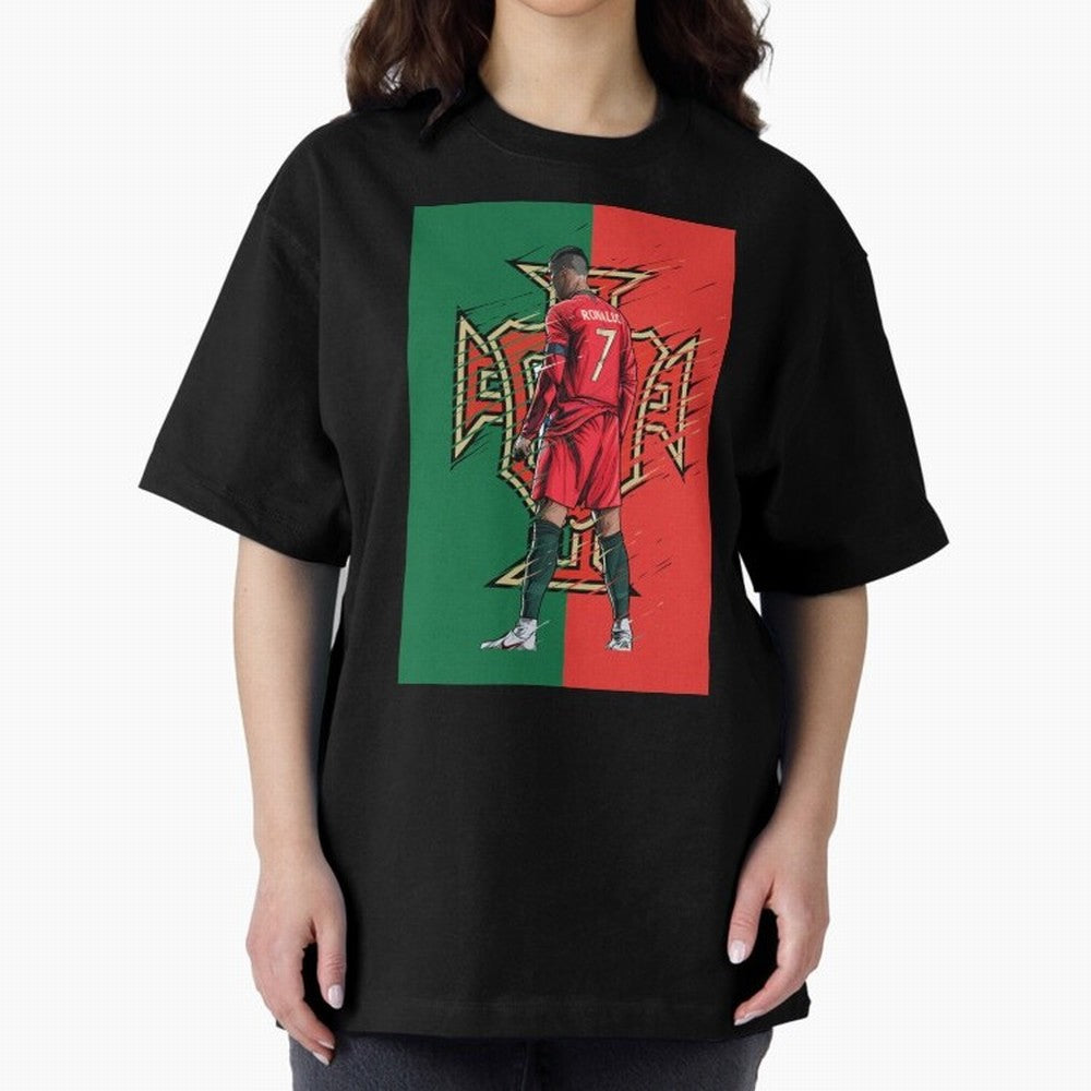 CR7 Portugal Oversized T-Shirt Show Passion for the Stars of the FIFA World Cup 2026 Journey through Messi Highlights, Argentina Pride, Match Day Excitement, Supporter Culture, Golden Goals and Global Football Passion; Perfect for People Who Love