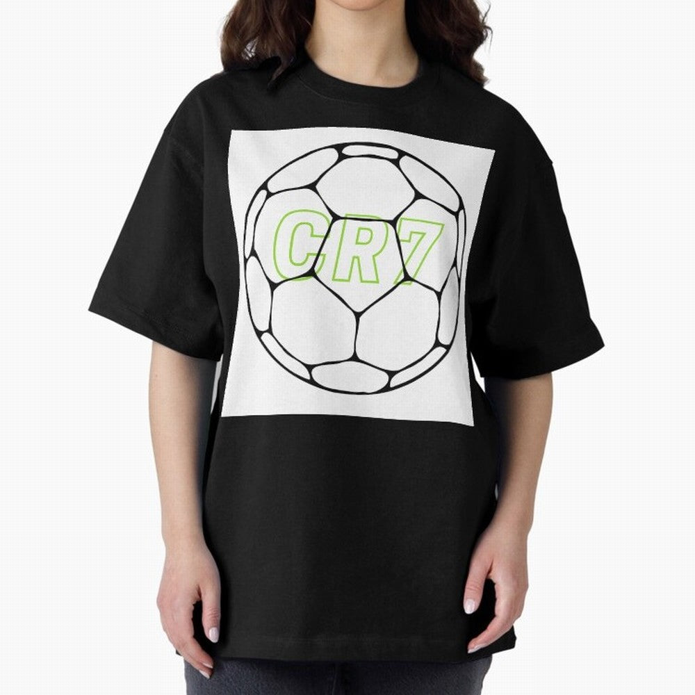 Cristiano Ronaldo ( CR7 ) Oversized T-Shirt Show Support during Match Day Hype around FIFA World Cup 2026 Group Stage, Messi, CR7 and Mbappe, Portugal, Match Day Excitement, Supporter Culture, Golden Goals and Global Football Passion; Made for