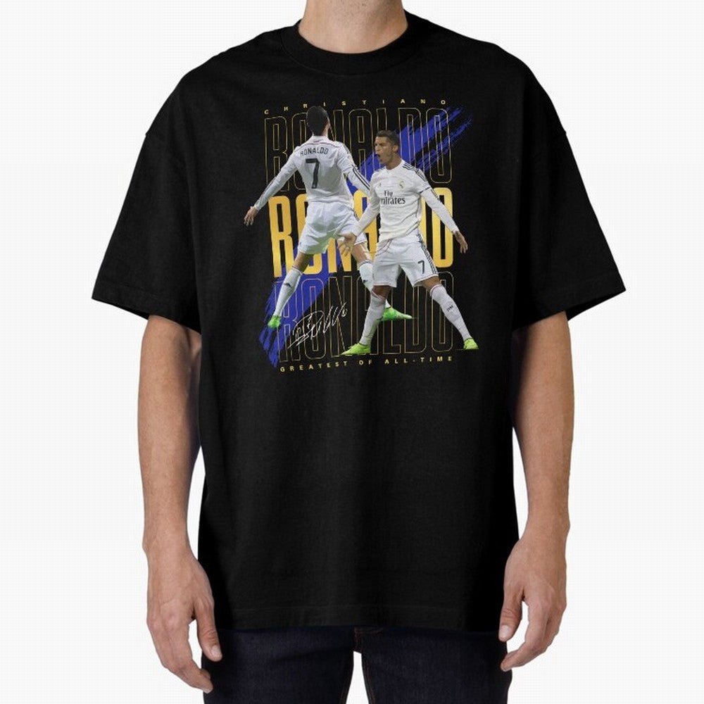 Cristiano Ronaldo Suuiii! Oversized T-Shirt Wear the Spirit of Global Football Passion for FIFA World Cup 2026, Built around Mbappe, Portugal, Retro Football Energy, Iconic Rivalries, Trophy Chase Drama and Stadium Atmosphere; Perfect for