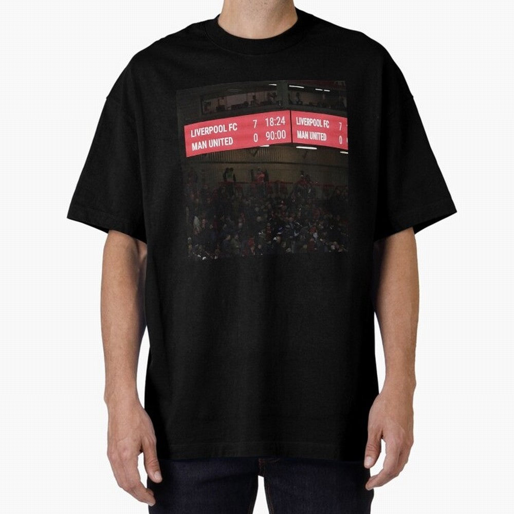 Liverpool 7 - 0 Manchester United Oversized T-Shirt Experience FIFA World Cup 2026 Group Stage for Fans of CR7 and England and Germany, Bringing Supporter Pride, Iconic Celebrations, Legendary Names and Global Match Day Energy; Great for Supporters