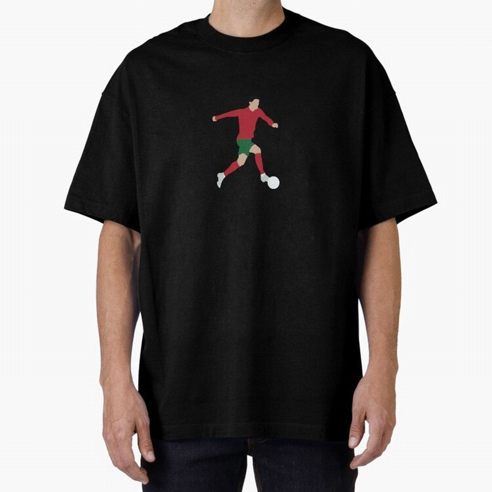 Cristiano Ronaldo Oversized T-Shirt Show Up for the Glory of Match Day Hype around FIFA World Cup 2026 USA Canada Mexico, Mbappe, England and Germany, Match Day Excitement, Supporter Culture, Golden Goals and Global Football Passion; Made for