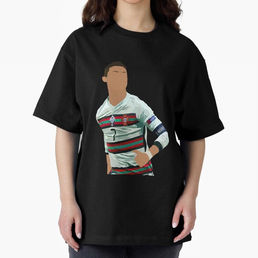Cristiano Ronaldo Portugal Oversized T-Shirt Treasure FIFA World Cup 2026 USA Canada Mexico Spirit, Made for Spain, Haaland, Classic Soccer Heritage, Championship Pressure, Fan Loyalty and International Pride; Made for Die Hard Supporters, Soccer
