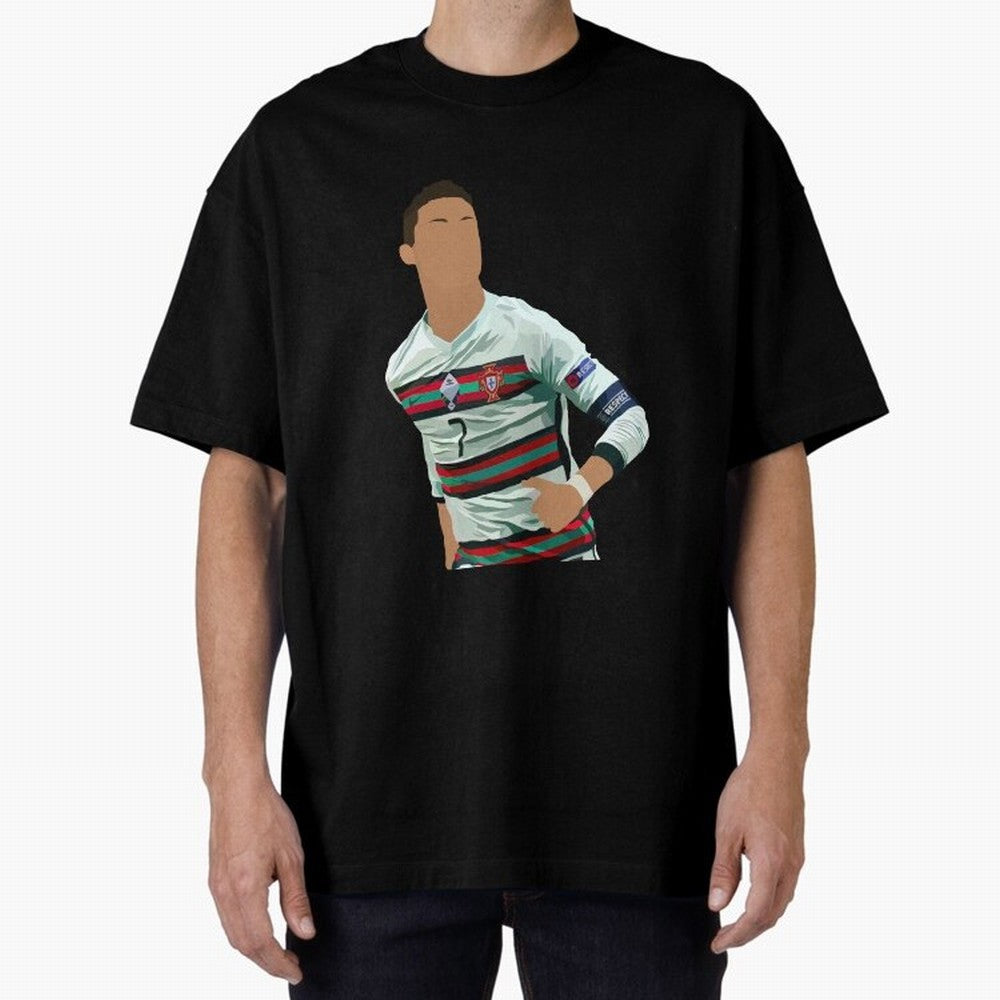 Cristiano Ronaldo Portugal Oversized T-Shirt Treasure FIFA World Cup 2026 USA Canada Mexico Spirit, Made for Spain, Haaland, Classic Soccer Heritage, Championship Pressure, Fan Loyalty and International Pride; Made for Die Hard Supporters, Soccer