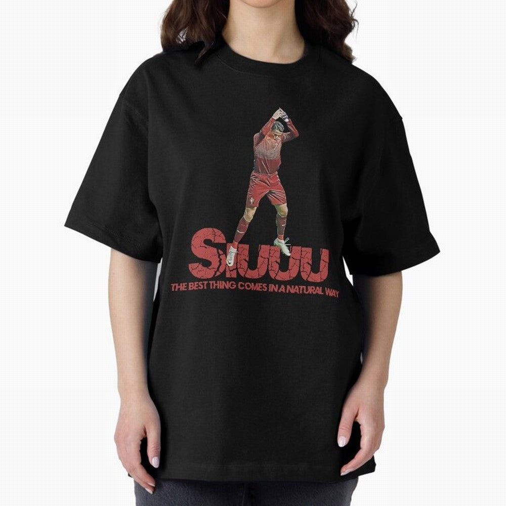 Cr7 Ronaldo Siuuu Oversized T-Shirt Feel the Trophy Chase of Global Football Passion for FIFA World Cup 2026 USA Canada Mexico, Capturing CR7 and Messi, Argentina, Game Day Rituals, Football Legends, Country Pride and the Road to the Final; Great