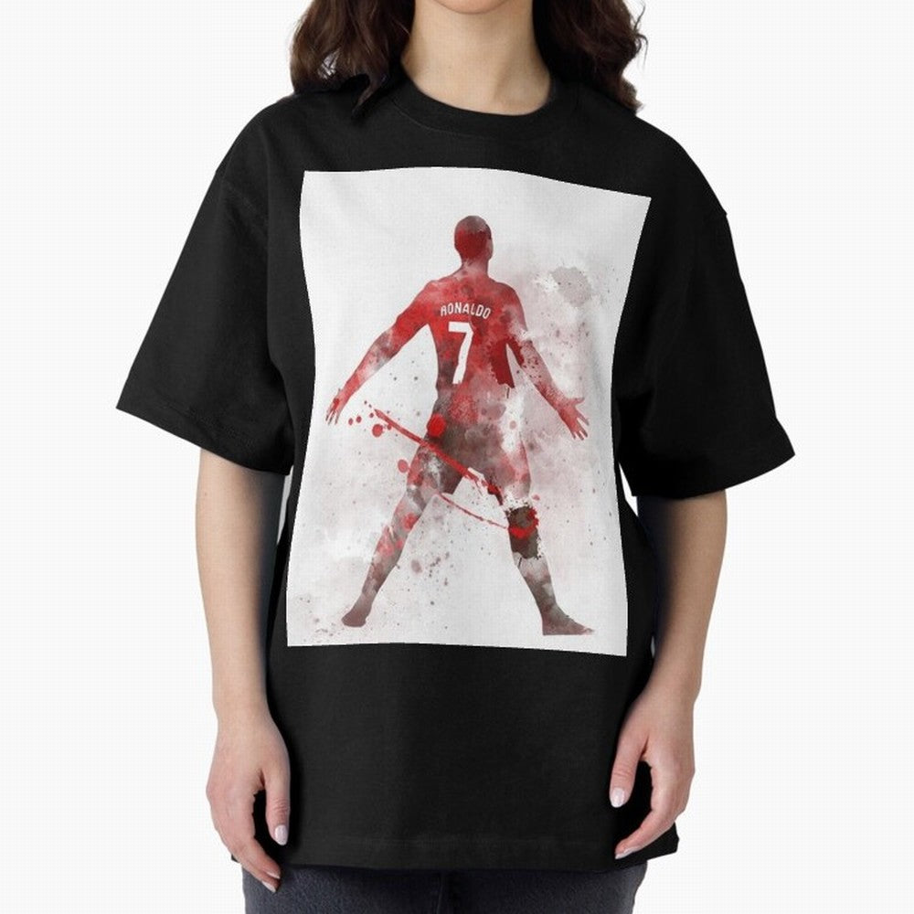 Cristiano Ronaldo Oversized T-Shirt Discover Match Day Hype around FIFA World Cup 2026 USA Canada Mexico, CR7, England, Stadium Chants, National Pride, Trophy Dreams and Unforgettable Football Memories; Ideal for Football Dads, Football Moms,
