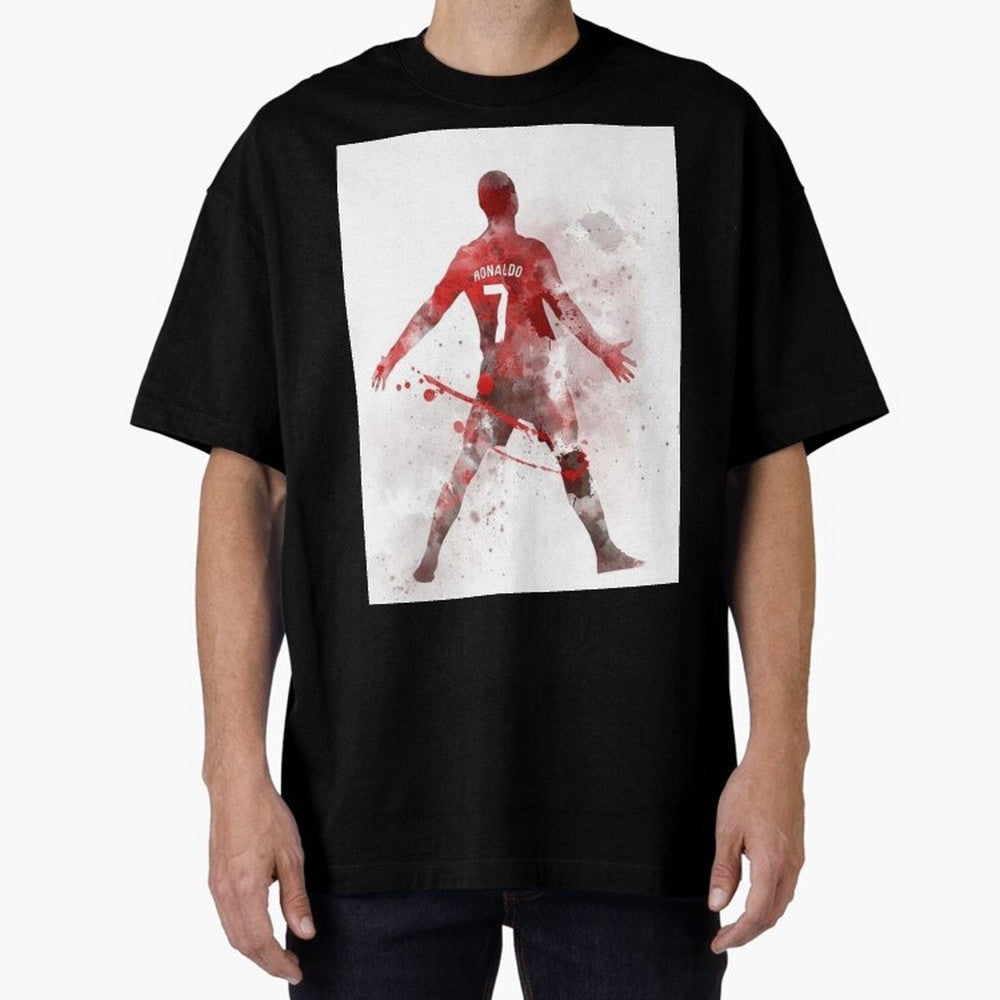 Cristiano Ronaldo Oversized T-Shirt Discover Match Day Hype around FIFA World Cup 2026 USA Canada Mexico, CR7, England, Stadium Chants, National Pride, Trophy Dreams and Unforgettable Football Memories; Ideal for Football Dads, Football Moms,