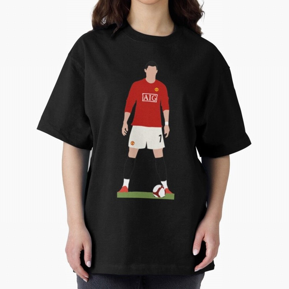 Cristiano Ronaldo Oversized T-Shirt Bring a Vintage Feel to Global Football Passion for FIFA World Cup 2026, Filled with Messi, Argentina and Brazil, Football Passion, Legendary Performances, Festival Vibes and Supporter Community; Built for