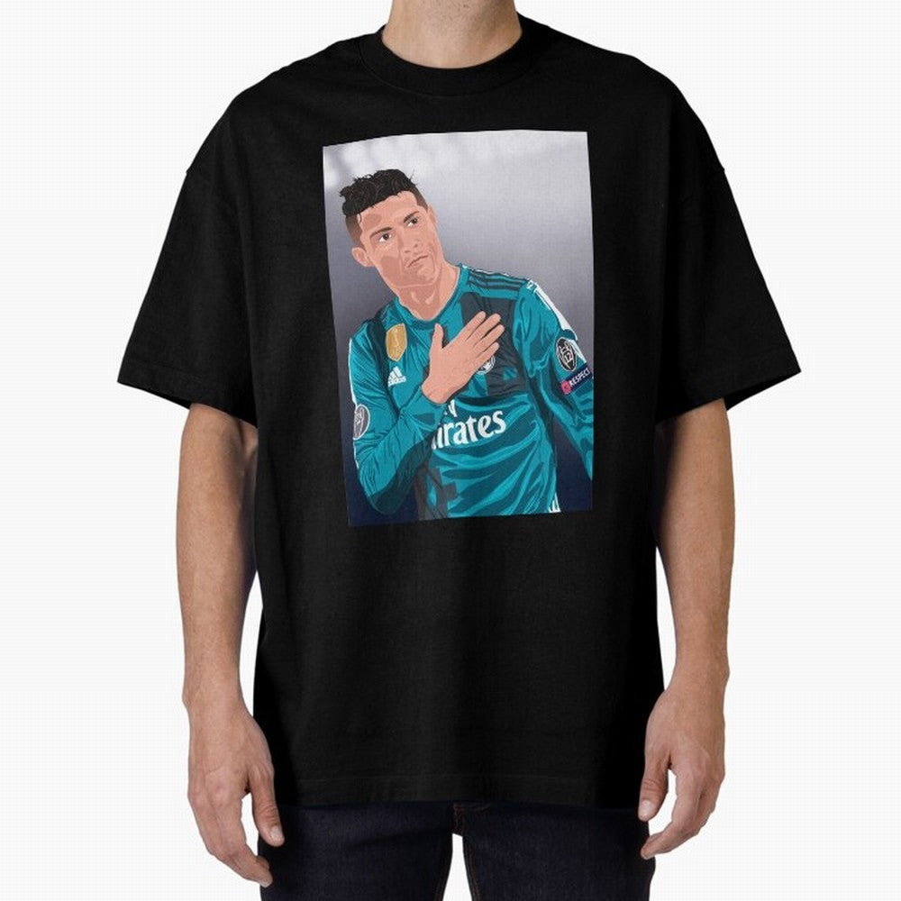 Cristiano Ronaldo Oversized T-Shirt Enjoy the FIFA World Cup 2026 USA Canada Mexico Journey through Cristiano Ronaldo Highlights, France and Portugal Pride, Football Passion, Legendary Performances, Festival Vibes and Supporter Community; Made for