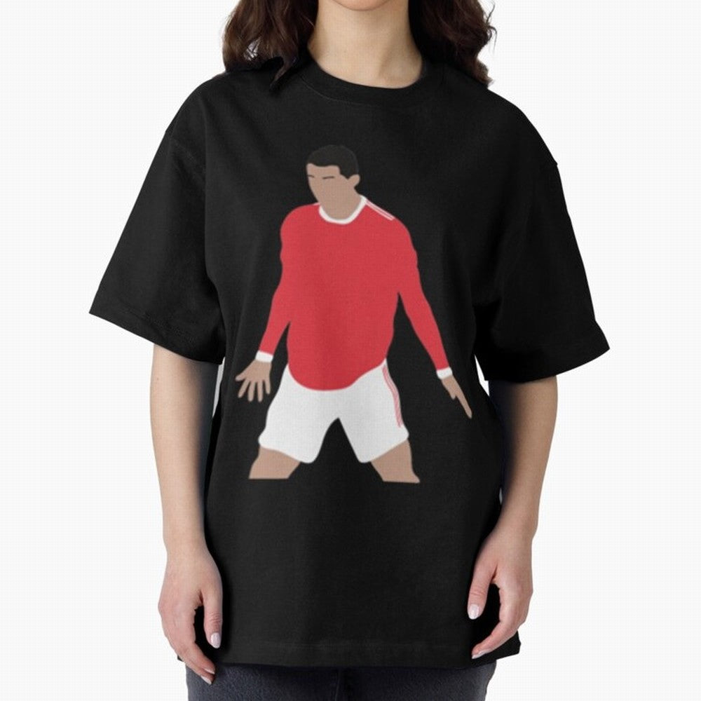Cristiano Ronaldo Oversized T-Shirt Embrace FIFA World Cup 2026 USA Canada Mexico for Fans of Messi, CR7 and Mbappe and Brazil, Bringing Stadium Chants, National Pride, Trophy Dreams and Unforgettable Football Memories; Created for Match Day