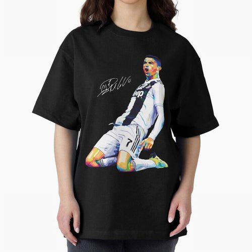 C Ronaldo Wpap Pop Art Oversized T-Shirt Follow Every Goal of Match Day Hype around FIFA World Cup 2026 Group Stage, Mbappe and Neymar, Portugal, Football History, Final Match Energy, Crowd Noise and Once in a Lifetime Moments; Ideal for Passionate
