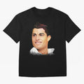 Cristiano Ronaldo CR7 | Digital Painting Oversized T-Shirt Create FIFA World Cup 2026 Group Stage for Fans of Mbappe and Portugal, Spain and Germany, Bringing Retro Football Energy, Iconic Rivalries, Trophy Chase Drama and Stadium Atmosphere; Ideal