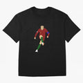 Cristian Ronaldo Design - Portugal - Real Madrid - Illustration - Cartoon - T-Shirt - Shirt - Sticker - Phone Case - CR7 Oversized T-Shirt Celebrate Classic Football Spirit in FIFA World Cup 2026 Group Stage Spirit, Driven by England and Germany,