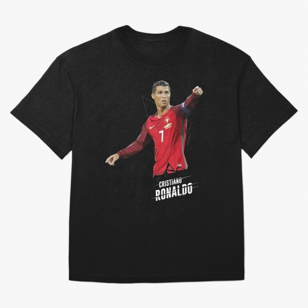 Ronaldo Cristiano Ronaldo Lowpoly Art Oversized T-Shirt Feel the Roar of Match Day Hype around FIFA World Cup 2026 USA Canada Mexico, Messi, Brazil, Portugal and Argentina, Game Day Rituals, Football Legends, Country Pride and the Road to the