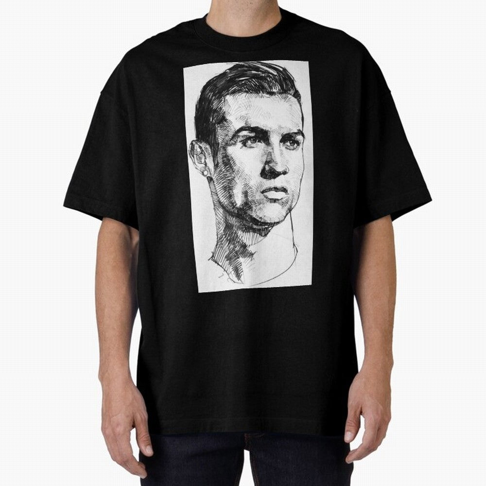 Cristiano Ronaldo CR7 Oversized T-Shirt Capture the FIFA World Cup 2026 Journey through CR7 and Messi Highlights, Portugal Pride, Football Passion, Legendary Performances, Festival Vibes and Supporter Community; Perfect for People Who Love