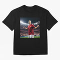 cristiano ronaldo celebrates goal Oversized T-Shirt Join FIFA World Cup 2026 USA Canada Mexico for Fans of Neymar and France and Portugal, Bringing Stadium Chants, National Pride, Trophy Dreams and Unforgettable Football Memories; Perfect for